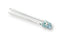 BROADCOM LIMITED HLMP-DB25-B0000 LED, Blue, Through Hole, T-1 3/4 (5mm), 20 mA, 3.2 V, 470 nm