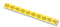 TE CONNECTIVITY 13025 Label, 240V, Vinyl, Black on Yellow, Self Adhesive, 19mm x 19mm, Card of 10