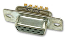 CINCH FDE-9ST2/1-LF Filtered D Sub Connector, DE, Receptacle, 9 Contacts, 1000 pF, Metal Body