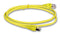 VIDEK 1962-2Y Ethernet Cable, Patch Lead, Cat5e, RJ45 Plug to RJ45 Plug, Yellow, 2 m