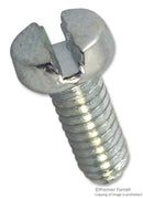 VERO 173-202579H Machine Screw, M2.5, Steel, 5 mm, Bright Zinc, Cheese Head Slotted