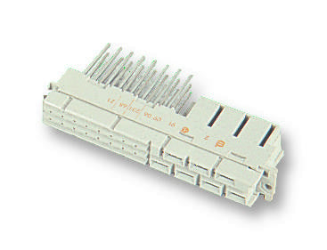 HARTING 09 06 231 6822 DIN 41612 Connector, Type MH Series, 31 Contacts, Receptacle, 5.08 mm, 3 Row, d + b + z + d + z