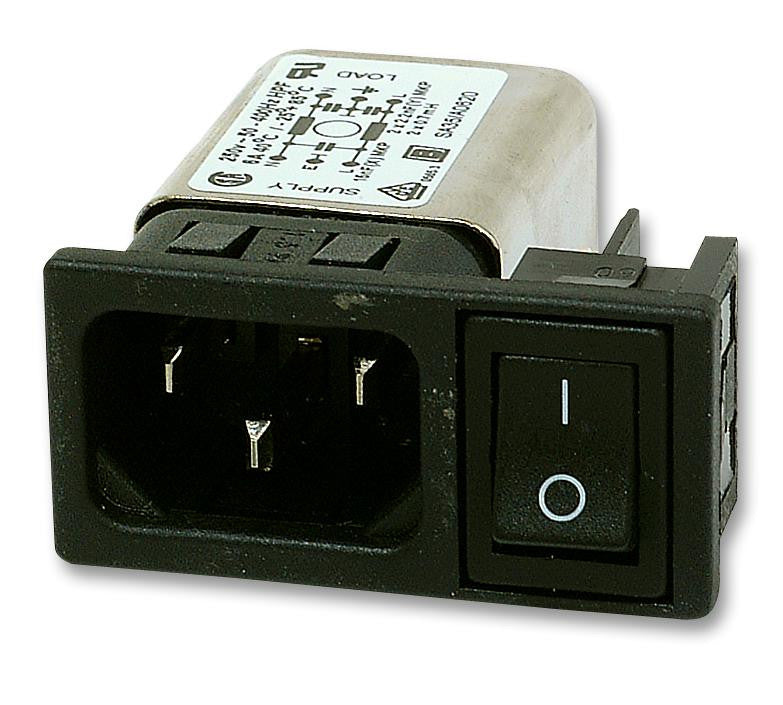 BULGIN BZM27/A0620/53B Power Entry Connector, 250 V, 6 A