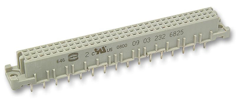 HARTING 0903 296 6825 DIN 41612 Connector, 96 Contacts, Receptacle, 2.54 mm, 3 Row, a + b + c