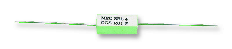 CGS - TE CONNECTIVITY SBL4R01J Through Hole Resistor, 0.01 ohm, 200 mV, Axial Leaded, 4 W, &plusmn; 5%, SBL Series