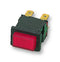 ARCOLECTRIC H8353ABBLK/RED Illuminated Pushbutton Switch, 8300 Series, DPST, Off-On, 12 A, 250 V, Red