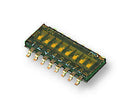 MULTICOMP MCDHN-08F-V DIP / SIP Switch, 8 Circuits, SPST, SMD, MCDHN Series, DIP Unsealed, 24 VDC
