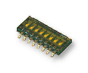 MULTICOMP MCDHN-08F-V DIP / SIP Switch, 8 Circuits, SPST, SMD, MCDHN Series, DIP Unsealed, 24 VDC