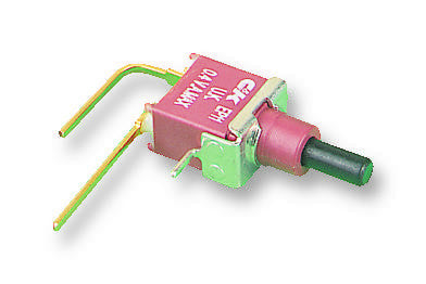 C & K COMPONENTS EP11SD1AVBE Pushbutton Switch, Off-(On), SPST, 20 V, 20 V, Solder