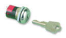 C & K COMPONENTS Y1011U2C203NQ Keylock Switch, Y Series, SPDT, Pull-on Lock, Solder, 4 A, 20 V