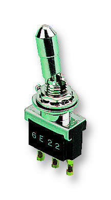 TE CONNECTIVITY FTN59G Toggle Switch, DPDT, Non Illuminated, On-On, F Series, Panel, 6 A