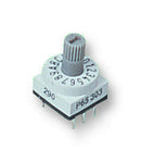 APEM PT65-303 Rotary Coded Switch, PT65 Series, Through Hole, 16 Position, 24 VDC, Hexadecimal, 400 mA