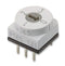 APEM PT65-121 Rotary Coded Switch, PT65 Series, Through Hole, 4 Position, 24 VDC, Decimal, 400 mA