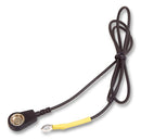 VERMASON 230480 Ground Cord, Straight, Black, 0.7m, 1Mohm