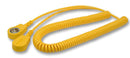 VERMASON 230245 Ground Cord, Coiled, Yellow, 2m