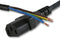 VOLEX X-152578A Mains Power Cord, IEC 60320 C13, Free Ends, 11.4 ft, 3.5 m, Black