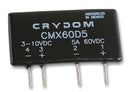 CRYDOM CMX60D5 Solid State Relay, CMX Series, DIP, DC Output, SPST-NO, 5 A, 60 VDC, PCB, Through Hole, DC Switch