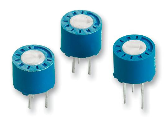 VISHAY T7YA224MB40 Trimmer Potentiometer, 220 kohm, 500 mW, &plusmn; 20%, T7 Series, 1 Turns, Through Hole