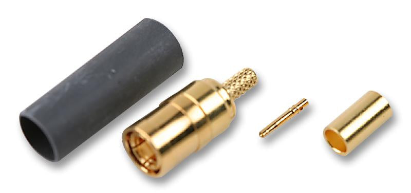 AMPHENOL SMZ6121A6-3GT30G-6-75 RF / Coaxial Connector, SMZ Coaxial, Straight Plug, Crimp, 75 ohm, RG179, RG187A, Beryllium Copper
