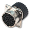 ITT CANNON TNM0S12-0008S1L Circular Connector, Trident Neptune Metal Series, Panel Mount Receptacle, 8 Contacts, Crimp Socket