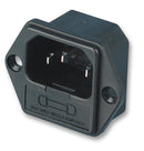 MULTICOMP JR-101-1F Power Entry Connector, Plug, 250 VAC, 6.3 A, Panel Mount, Solder