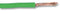 STAUBLI 61.7605-25 Wire, Silivolt&reg;-1V Test Lead, Silicone Rubber, Green, 20 AWG, 0.5 mm&sup2;, 16 ft, 5 m