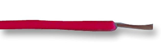 STAUBLI 60.7001-22 Wire, Flexivolt-E, PVC, Red, 27 AWG, 0.1 mm&sup2;, 328 ft, 100 m