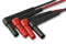 FLUKE FLUKE TL222 Test Lead Set, 4mm Right Angle Banana Plug, Shrouded, 4mm Right Angle Banana Plug, Shrouded, 1 kV