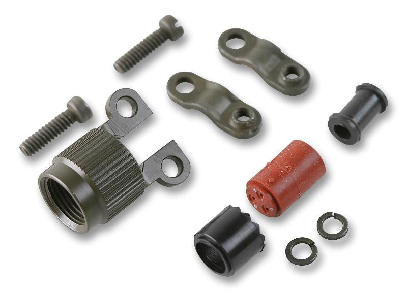 AMPHENOL 62GB-585-10-06P Circular Connector Clamp, With Grommet & Nut, 62GB Series, Miniature Bayonet Lock Connectors, 10