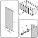 SCHROFF 20838-110 Panel, 3U, 6HP, Pack 5, Aluminium, Unfinished, Subracks and 19" Cases, 128.4 mm, 30.48 mm