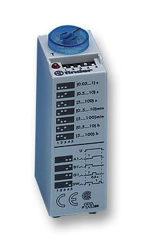 FINDER 85.02.0.024.0000 Analogue Timer, Miniature Plug In, 85 Series, Multifunction, 7 Ranges, 0.05 s, 100 h