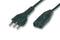 VOLEX X-525560A Mains Power Cord, Mains Plug, Italy, IEC 60320 C13, 8.2 ft, 2.5 m, Black