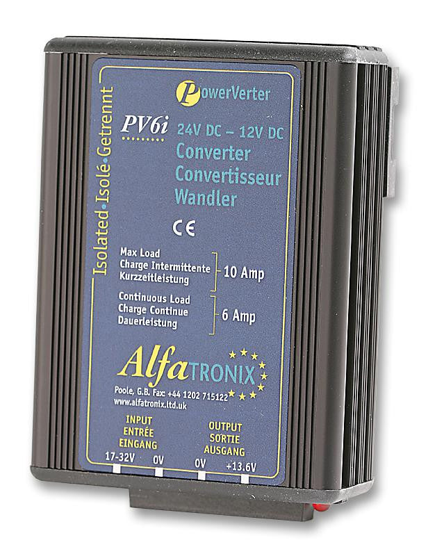 ALFATRONIX PV6I DC/DC Converter, Fixed, 1 Output, 17 V, 32 V, 72 W, 12 V
