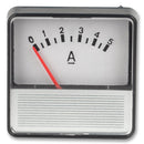 MULTICOMP SD506/0-5A Analogue Panel Meter, Moving Magnet Type, Left Zero Hand, DC Current, 0A to 5A, 44 mm, 44 mm