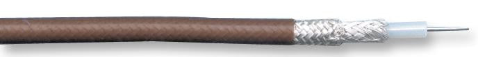 PRO POWER RG142 Coaxial Cable, RG142, Double Shield, Brown, 0.694 mm&sup2;, 328 ft, 100 m