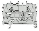WAGO 2002-1204 DIN Rail Mount Terminal Block, 2 Ways, 22 AWG, 12 AWG, 4 mm&sup2;, Clamp, 24 A
