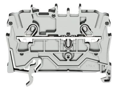 WAGO 2002-1204 DIN Rail Mount Terminal Block, 2 Ways, 22 AWG, 12 AWG, 4 mm&sup2;, Clamp, 24 A