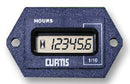 CURTIS (INSTRUMENTS) 17305870 Panel Mount Timer, Hour Meter, 12 VDC, 48 VDC, 0 s, 99999.9 h, 24.1 mm, 36.8 mm