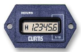 CURTIS (INSTRUMENTS) 17305870 Panel Mount Timer, Hour Meter, 12 VDC, 48 VDC, 0 s, 99999.9 h, 24.1 mm, 36.8 mm