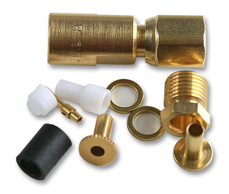 RADIALL R112005000 RF / Coaxial Connector, SMC Coaxial, Straight Plug, Solder, 50 ohm, RG179, RG187, RG188, RG316