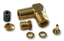 RADIALL R114163000 RF / Coaxial Connector, SMB Coaxial, Right Angle Plug, Solder, 50 ohm, RG178, RG178LC, RG196