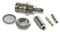 RADIALL R141306000 RF / Coaxial Connector, BNC Coaxial, Straight Bulkhead Jack, Crimp, 50 ohm, RG174, Beryllium Copper