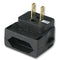 ANSMANN 10950127 Mains Converter Plug, Euro, US, 10 A, Black
