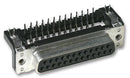 HARTING 09 66 352 7611 D Sub Connector, 25 Contacts, Receptacle, DB, Snap In, Ground Contact, Metal Body, Solder