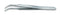 IDEAL-TEK 2AB SA Tweezer, Precision, Flat Round, 120 mm, Stainless Steel Body, Stainless Steel Tip