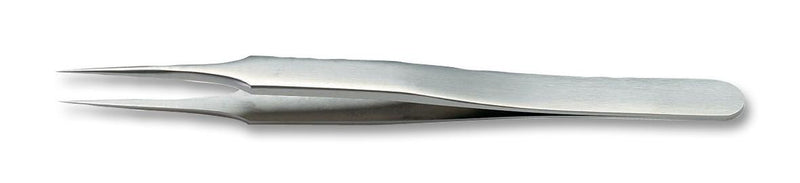 IDEAL-TEK 4 SA Tweezer, Precision, 110 mm, Stainless Steel Body, Stainless Steel Tip