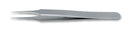 IDEAL-TEK 4A SA Tweezer, Precision, 110 mm, Stainless Steel Body, Stainless Steel Tip