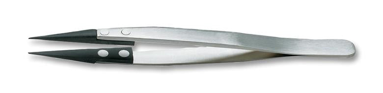 IDEAL-TEK 259 CF Tweezer, Precision, 130 mm, Stainless Steel Body, Fibre Tip