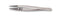 IDEAL-TEK 2A CF SA Tweezer, Precision, 130 mm, Stainless Steel Body, Carbon Fibre Tip