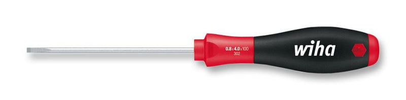 WIHA 302-3 Screwdriver, Slotted, 80 mm Blade, 3 mm Tip, 184 mm Overall